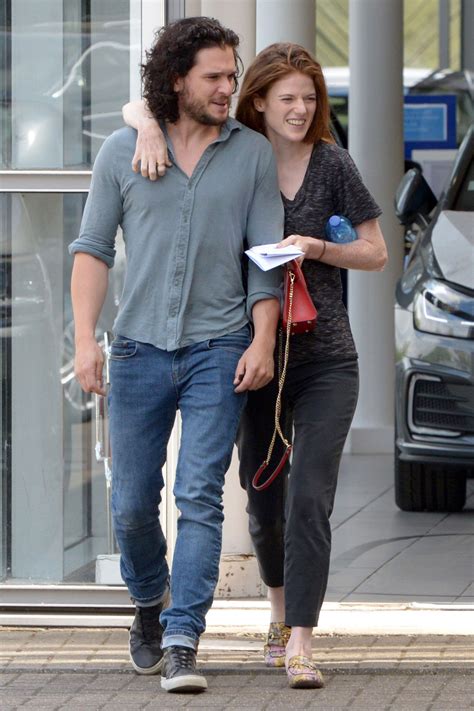kit harington and rose leslie made their first post wedding appearance and they look so in love