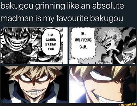 Bakugou Grinning Like An Absolute Madman Is My Favourite Bakugou Ifunny