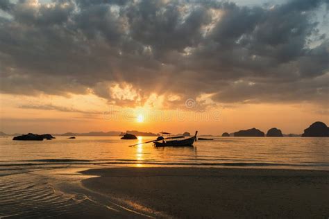 Sunset Over Andaman Sea Stock Image Image Of Ocean 154347549