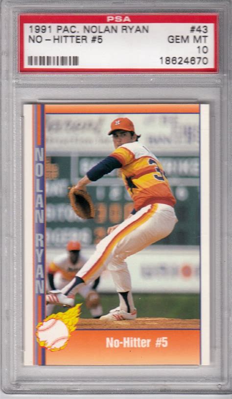 Maybe you would like to learn more about one of these? Auction Prices Realized Baseball Cards 1991 Pacific Nolan Ryan NO-Hitter #5
