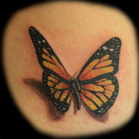 The real beauty of butterfly tattoos is that they don't have to be loud and obnoxious useless you want them to be, but does that sound like you? Great realistic butterfly tattoo - Tattooimages.biz