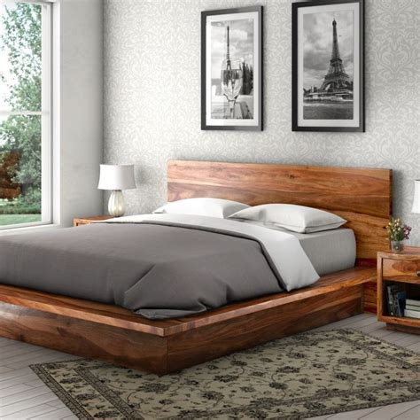 Platform Bed Designs Solid Wood Platform Bed Solid