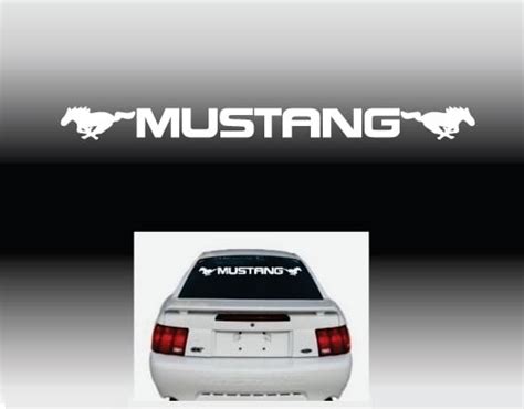 Vinyl Windshield Banner Decal Stickers Fits Ford Mustang Pony