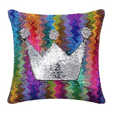Smiry Reversible Sequin Pillow Case Decorative Mermaid Pillow Cover