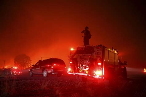 Caldor Fire Burns Through Grizzly Flats In California As Winds Fan
