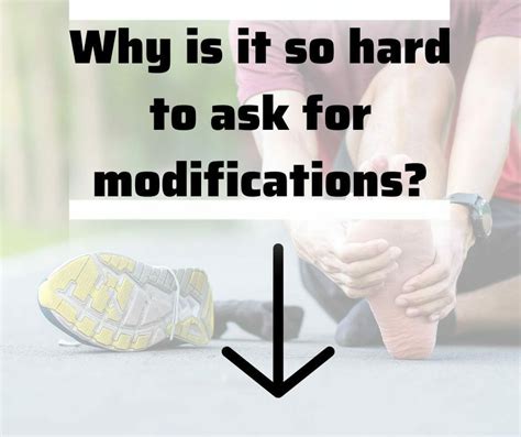 4 Reasons Its Hard To Ask For Exercise Modifications And How To