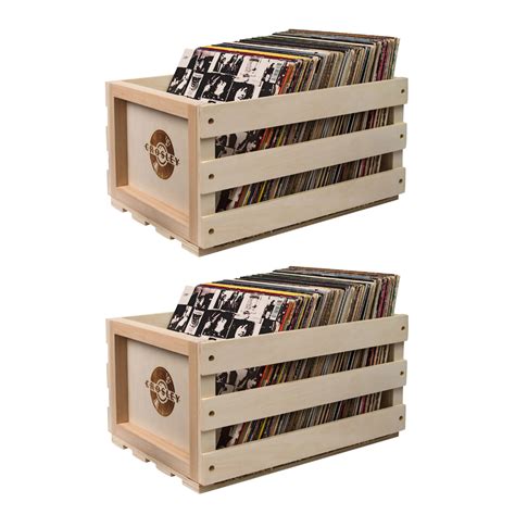 Buy Crosley Record Storage Crate X 2 Bundle Online Rockit Record Players
