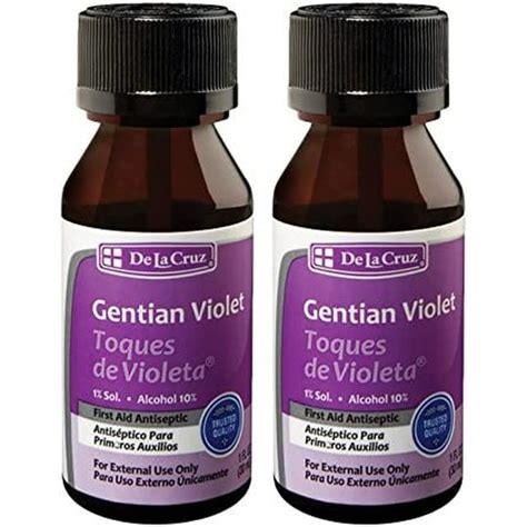 De La Cruz Gentian Violet First Aid Natural Antiseptic Violeta De