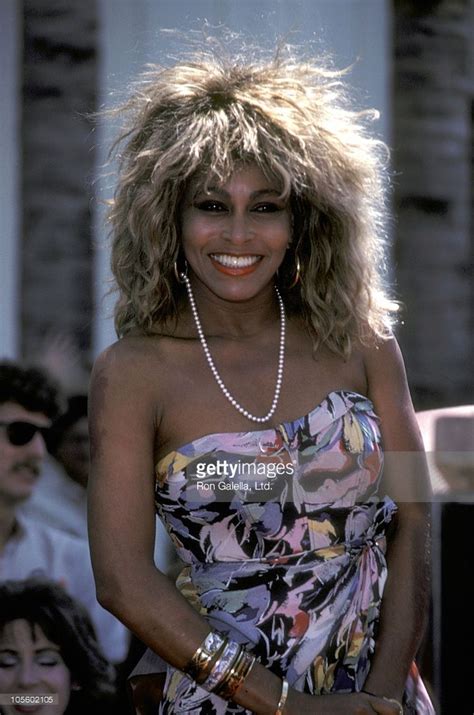 Tina Turner Recieves A Star On The Walk Of Fame 1986 Tina Turner