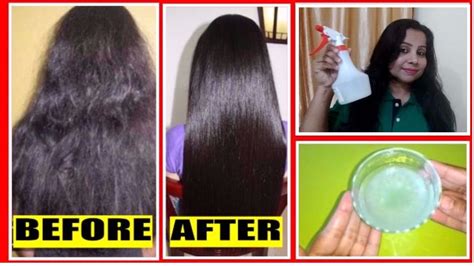 Get Straight Hair Naturally At Home Hair Straightening Treatment Homemade Hair Serum