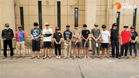 alleged thai members of a call centre gang in cambodia deported to thailand thai pbs world