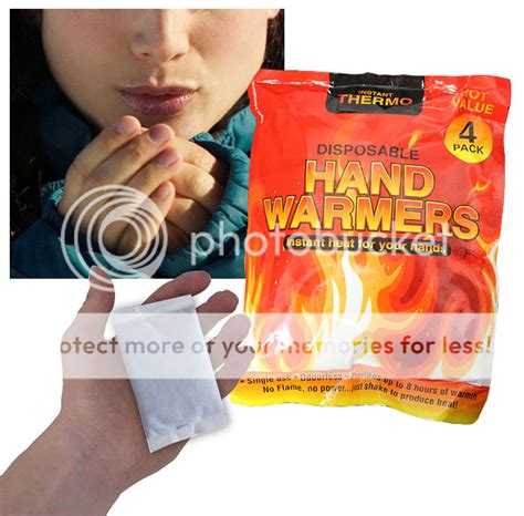 4 Instant Heat Disposable Hand Warmers 8 Hours Warmth Pocket Thermal