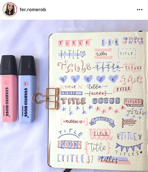 Bullet Journal Header Ideas Life Is Messy And Brilliant