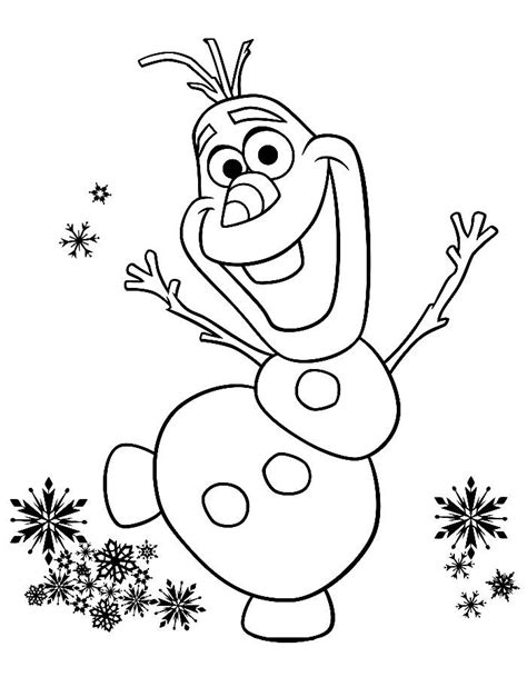 Olaf De Frozen Just Color Niños Dibujos Para Colorear Para Niños