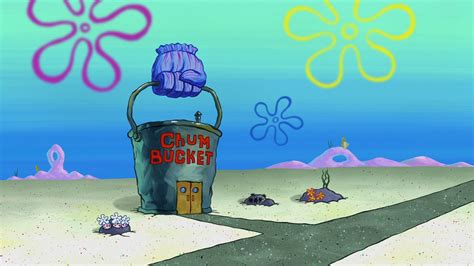 The chum bucket is a failing restaurant directly across the street from the krusty krab. Chum Bucket | Encyclopedia SpongeBobia | FANDOM powered by ...