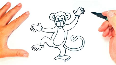 Cómo Dibujar Un Mono Para Niños Lección De Dibujo De Monos Paso A Paso