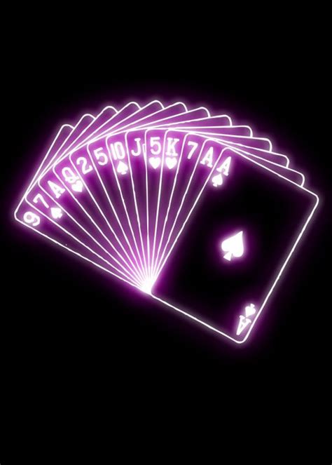 036 1926 Playing Cards Poster By Xavier Vieira Displate Neon