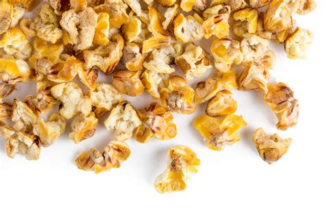 Half Popped Popcorn Snacks