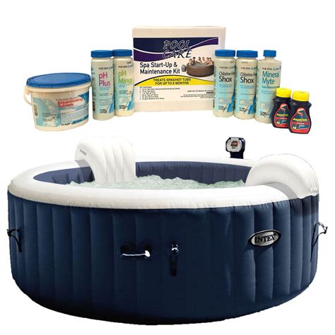 Intex Pure Spa 6 Person Inflatable Hot Tub And Qualco Home 6 Month
