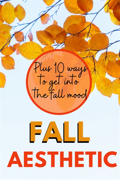 Fall Aesthetic Plus 10 Ways To Get In The Mood For Fall