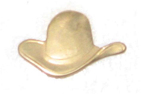 Cowboy Hat Hat Pin Lapel Pin Gold Tone 34 Across Brim By