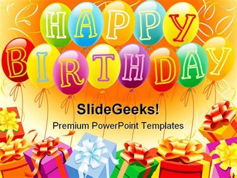 Its free resources for your works. Happy Birthday And Gifts Entertainment PowerPoint ...