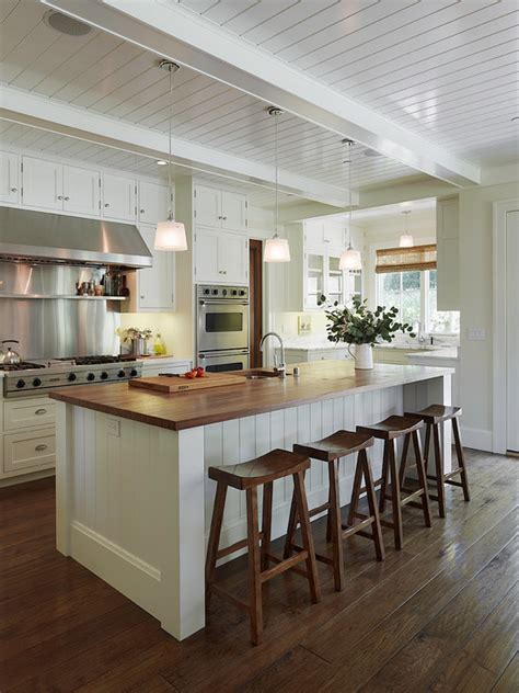 In situations where the cabinets don't quite meet the ceiling, many builders just call it a day. Off White Kitchen Cabinets - Cottage - kitchen - Taylor ...
