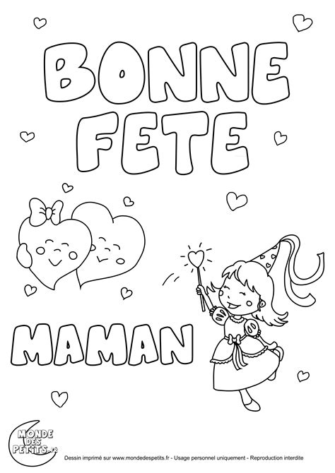 Coloriage je taime maman fete des meres fond coeurs dessin fete des meres a imprimer from coloriage.info. Monde des petits - Coloriages à imprimer