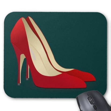 Red High Heel Shoes Mouse Pad Zazzle Red High Heels Red High Heel