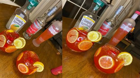 How To Summer Cocktail Drinks Kinky Pink Recipe Strawberry Cherry Rum Punch Fish Bowl