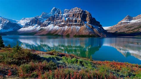 Bow Lake Is A Small Lake In Western Alberta Canada It Is Located On