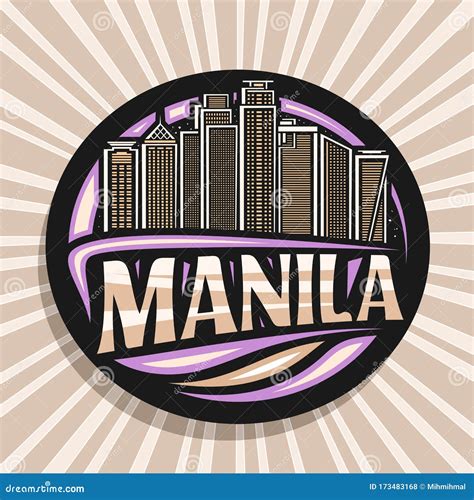 Vector Logo For Manila Stock Vector Illustration Of City 173483168