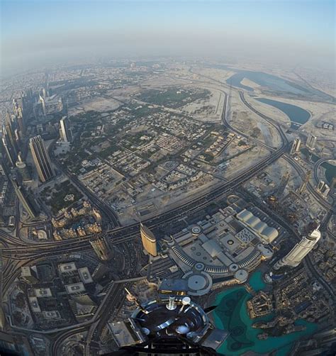 Selfie Taken At Top Of Dubais 830 Metre High Burj Khalifa Building In