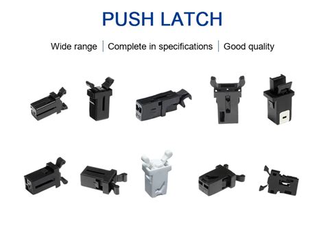 Push Push Release And Lock Mechanism Nylon Door Lock Parts Refrigerator