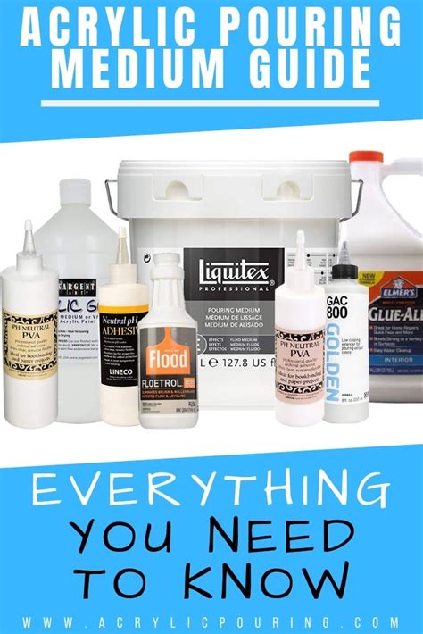 Acrylic Pouring Medium Guide Everything You Need To Know