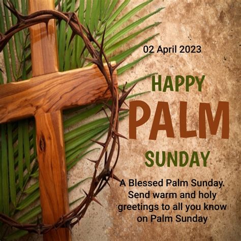 Copy Of Palm Sunday Happy Palm Sunday Postermywall