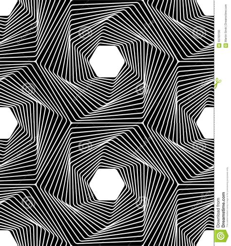 Vector Modern Seamless Geometry Pattern Line Art Black