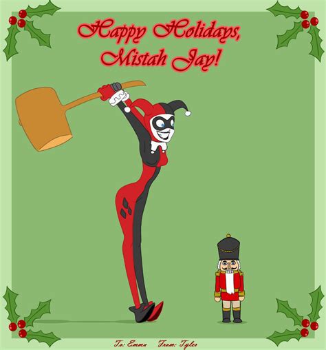 Harley Quinn Christmas Card By Agent Oharah On Deviantart