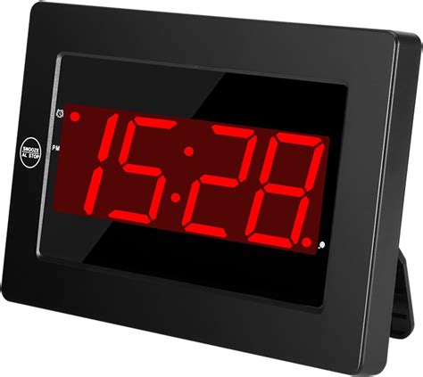 Timegyro Digital Wall Clock Led Alarm Clock Battery Powered