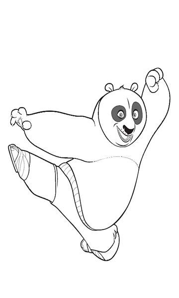 Kolorowanka Po Kung Fu Panda Malowanka Nr 43