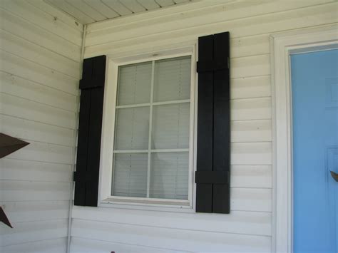 Mark and drill holes on the shutter, and mark the position on your siding. My So-Called DIY Blog: DIY Shutters on Vinyl Siding