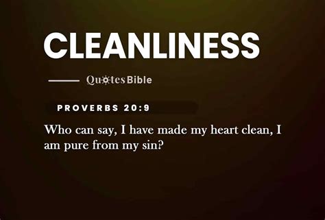 Cleanliness Verses From The Bible — Let All Things Be Done With