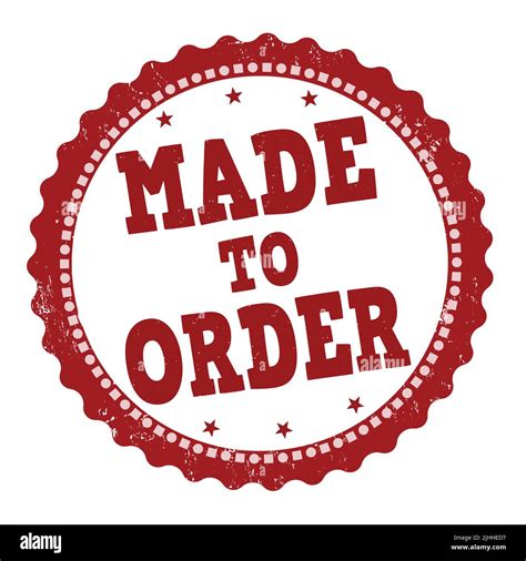 Made To Order Grunge Rubber Stamp On White Background Vector