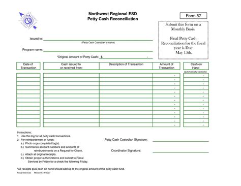 Hello sir, i will develop you a tool in excel for cash reconciliation. Petty Cash Reconciliation Sheet - Sample Templates ...