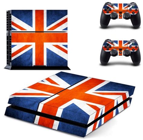 Union Jack Flag Vinyl Decal Skin Sticker Cover For Sony Ps4 Playstation