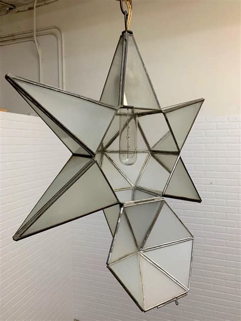 Geometric Moravian Star Pendant Lamp At 1stdibs Moravian Star Pendant