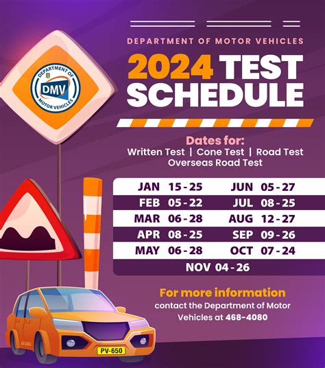 Dmv Road Test Schedule 2024 | Government of the Virgin Islands