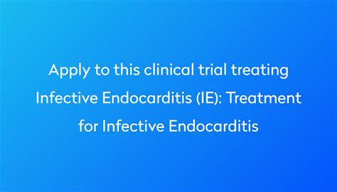 Treatment For Infective Endocarditis Clinical Trial 2023 Power