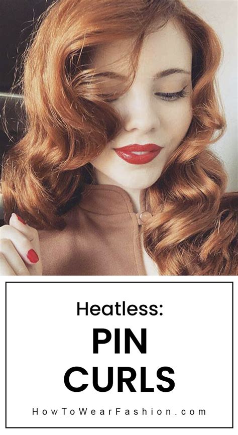 Heatless Hair Pin Curls Howtowear Fashion