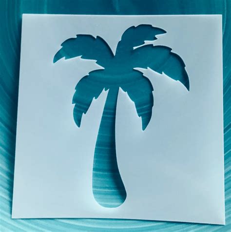 Palm Tree Stencil Mylar Assorted Sizes Craft Stencil For Etsy